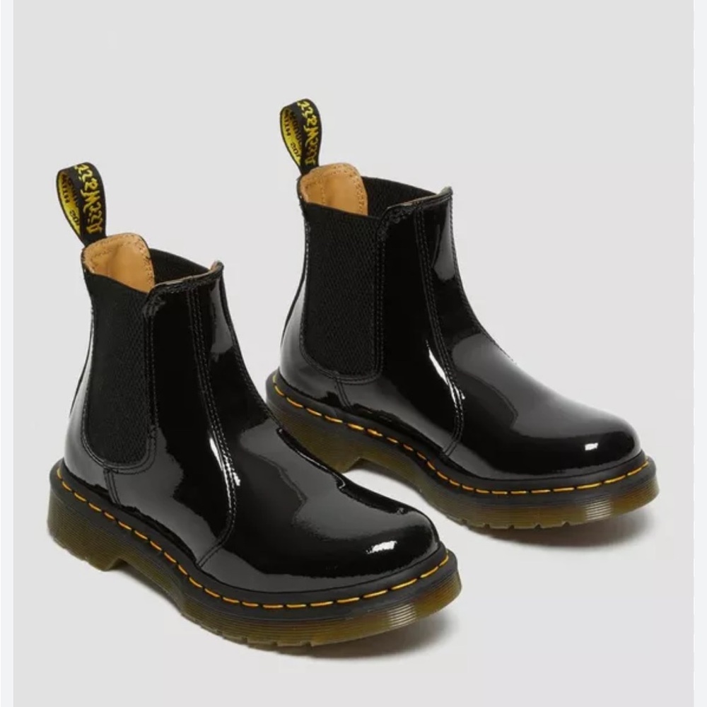 Dr Martens 2976 WOMEN'S PATENT LEATHER CHELSEA BOOTS NEW 7